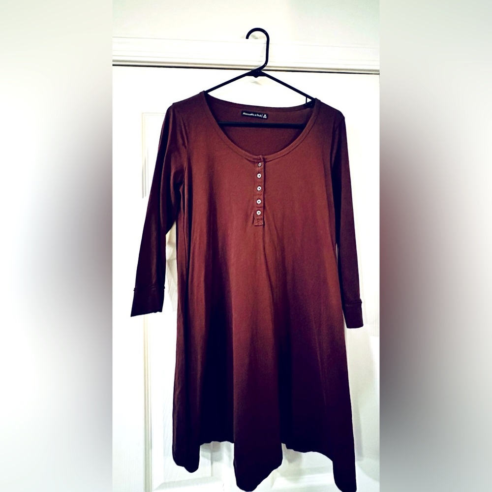 Abercrombie basic rust colored dress